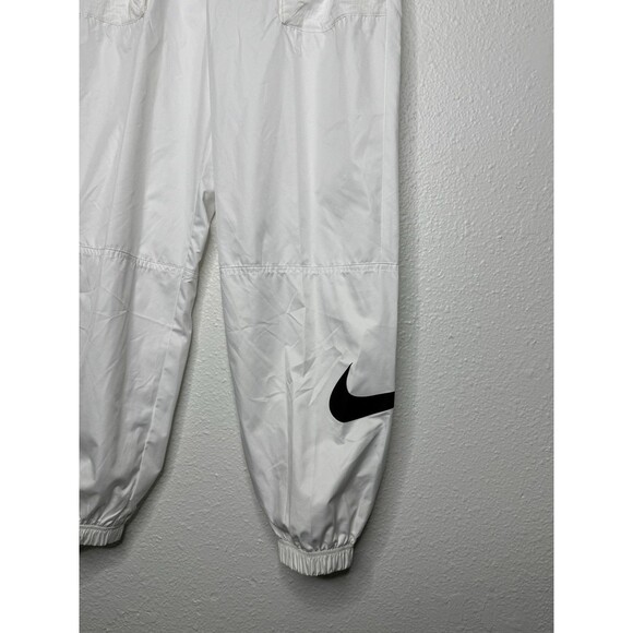 NWT NIKE Women's White Belted Cuffed Track Pants Loose Fit DB3866-100 *See Pics* - Picture 4 of 16